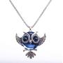 Blue Owl Pendant Necklace - Perfect Jewelry Gift