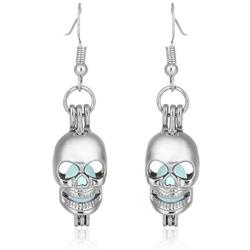 Skull Earrings Luminous Earring for Women Eardrop Ear Wear Glow in the Dark Lightweight Halloween Jewelry