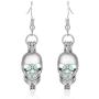 Skull Earrings Luminous Earring for Women Eardrop Ear Wear Glow in the Dark Lightweight Halloween Jewelry