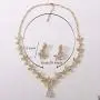 Brinote Bride Crystal Wedding Pendant Necklace Earrings Set Leaf Bridal Rhinestone Choker Necklaces Wedding Jewelry Sets for Women and Girls (Gold) Brinote Bride Crystal Wedding Pendant Necklace Earrings Set Leaf Bridal Rhinestone Choker Necklaces Wedding Jewelry Sets for Women and Girls (Gold)
