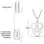 Ropman 2 Pcs Gay & Lesbian Rainbow LGBT Pride Women Gold & Silver, Rose Gold Stainless Steel Pendant Necklace for Couples,
