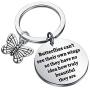 CENWA Butterfly Keychain Butterflies Cant See Their Own Wings Inspirational Butterfly Quote Keychain Graduation Gift Best Friend Encouragement Gifts