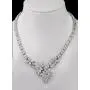 JanKuo Jewelry Rhodium Plated Prom Bridal Floral Graduated Marquise CZ Necklace Earrings Jewelry Set, 17'' JanKuo Jewelry Rhodium Plated Prom Bridal Floral Graduated Marquise CZ Necklace Earrings Jewelry Set, 17''