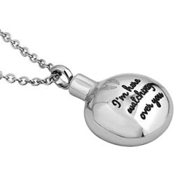 ReisJewelry Im Watching Over You are Not Alone I Am Here Urn Necklaces Ashes Holder Cremation Jewelry