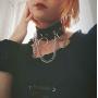 Xjoyous PU Leather Choker Collar Necklace, Vintage Gothic Punk Rock Rivet Necklace for Women and Girls Accessory