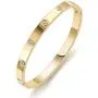 MDRONEY Oval Love Bracelet Bangle Friendship Jewelry Gifts for Women Teen Girls Stainless Steel Hinged Bracelet with Cubic Zirconia Stones Present for Her Friends, Gold, Rose Gold and Silver Available