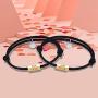 Mutual Attraction Rope Braided Couple Bracelets Charm Pendants with Magnetic Bells 2 PCS Gift Jewelry Set for Women Men …