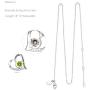 Sterling Silver Peridot Necklace for Wife Mom I Love You to the Moon and Back Jewelry for Women Birthday Gifts