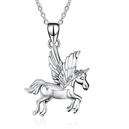 LUHE Horse Pendant Necklace Sterling Silver Girls with Horse Gift for Women Girls LUHE Horse Pendant Necklace Sterling Silver Girls with Horse Gift for Women Girls