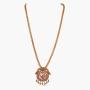 Tarinika Bani Gold-Plated Cubic Zirconia Pendant Indian Necklace and Earrings Jewelry Set - Red Green