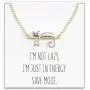 Lazy Cat Necklace – Funny Cats Jewelry – Kitty in Energy Save Mode – Cute Cat Lovers Gift Lazy Cat Necklace – Funny Cats Jewelry – Kitty in Energy Save Mode – Cute Cat Lovers Gift