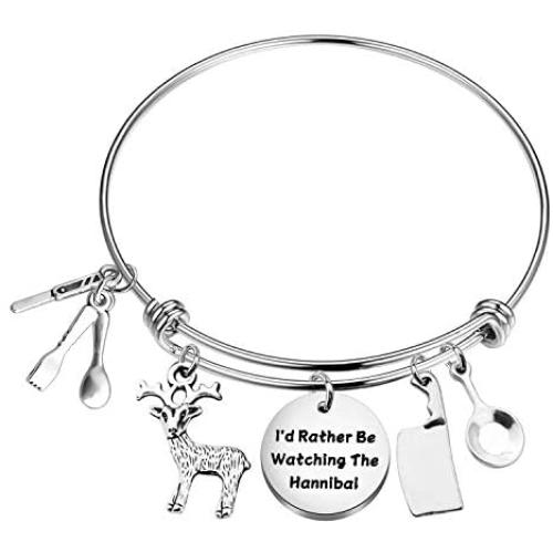 Hannibal Gifts Hannibal Jewelry Movie Inspired Jewelry I’d Rather Be Wathcing The Hannibal Silence of The Lambs Fan Gift