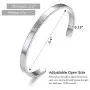 Inspirational Bracelets for Women Personalized Engraved Mantra Cuff Bangle Friend Encouragement Gift for Her Inspirational Bracelets for Women Personalized Engraved Mantra Cuff Bangle Friend Encouragement Gift for Her