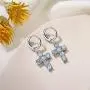 Dangle Cross Earrings for Women 14K Rose Gold Plated Hoop Huggie Cross Drop Earrings Baguette Cubic Zirconia Dangling Earring Hypoallergenic Jewelry Gifts for Girls Dangle Cross Earrings for Women 14K Rose Gold Plated Hoop Huggie Cross Drop Earrings Baguette Cubic Zirconia Dangling Earring Hypoallergenic Jewelry Gifts for Girls