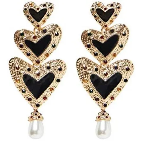 Simulated Pearl Dangle Earrings Women Rhinestone Drop Earrings Boho Jewelry Simulated Pearl Dangle Earrings Women Rhinestone Drop Earrings Boho Jewelry