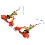 DUOWEI Acrylic Charms Frog Drop Earrings Fancy Cartoon Dangle Jewelry Novelty Party Gifts for Women Lover Teens Kids