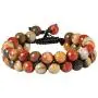 SUNYIK 8mm Round Stone Adjustable Bracelet for Unisex, Double Layers Beads Macrame Friendship Bracelets, 7''-10'' Strand SUNYIK 8mm Round Stone Adjustable Bracelet for Unisex, Double Layers Beads Macrame Friendship Bracelets, 7''-10'' Strand