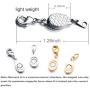 Zpsolution Locking Magnetic Jewelry Clasps Kit for Necklaces and Bracelets Clasp and Closures