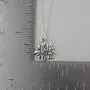 Sterling Silver Edelweiss Flower Charm Necklace, 18'' Cable Chain Sterling Silver Edelweiss Flower Charm Necklace, 18'' Cable Chain