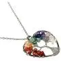 Yunison 2pcs Tree of Life Necklace for Women Chakra 7 Gemstone Pendant Handmade Jewelry Gift Yunison 2pcs Tree of Life Necklace for Women Chakra 7 Gemstone Pendant Handmade Jewelry Gift