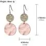 SMALLLOVE Boho Coin Earring Round Lightweight Dangle Drop Hoops Handmade Retro Geometry Earring Copper Wire Women Jewelry SMALLLOVE Boho Coin Earring Round Lightweight Dangle Drop Hoops Handmade Retro Geometry Earring Copper Wire Women Jewelry