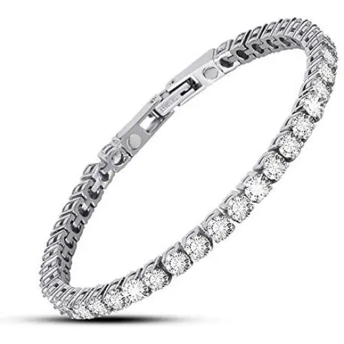 Magnetic Bracelet for Women,Beauty Therapy Titanium Steel Magnetic Bracelets Pain Relief Bracelets Magnetic Women Tennis Bracelet (White) Magnetic Bracelet for Women,Beauty Therapy Titanium Steel Magnetic Bracelets Pain Relief Bracelets Magnetic Women Tennis Bracelet (White)