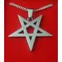 Pentagram Necklace Inverted Pagan Satanic Goth Occult Witchcraft (Silver) Pentagram Necklace Inverted Pagan Satanic Goth Occult Witchcraft (Silver)