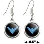 GRAPHICS & MORE Batman Nightwing Logo Novelty Dangling Drop Charm Earrings