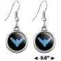 GRAPHICS & MORE Batman Nightwing Logo Novelty Dangling Drop Charm Earrings GRAPHICS & MORE Batman Nightwing Logo Novelty Dangling Drop Charm Earrings