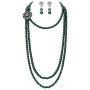 BABEYOND 1920s Gatsby Pearl Necklace Vintage Bridal Pearl Necklace Earrings Jewelry Set Multilayer Imitation Pearl Necklace with Brooch