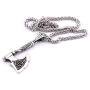 DUTO Company Viking Talisman Authentic Scandinavian Jewelry Accessory for Mens Womens Pagan Asatru Stainless Steel Necklace 20/28 Inches