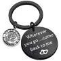 AKTAP Wherever You Go Come Back to Me Graduation Gift Dad Husband Gift Key Ring Deploying Partner Boyfriend Girlfriend Husband Wife Gifts AKTAP Wherever You Go Come Back to Me Graduation Gift Dad Husband Gift Key Ring Deploying Partner Boyfriend Girlfriend Husband Wife Gifts