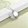 HUKKUN 925 Sterling Silver Cremation Jewelry for Ashes Sunflower Urn Necklaces for Women Urn Necklace for Pet Ashes