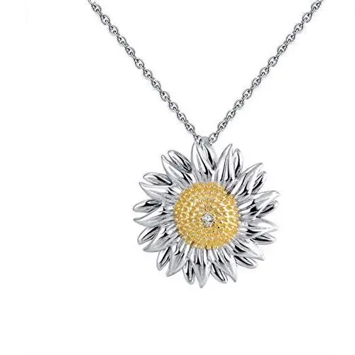 BVELA S925 Sterling Silver You are My Sunshine Jewelry Flower Pendant Sunflower Necklace for Women Teen Girls Birthday Gifts BVELA S925 Sterling Silver You are My Sunshine Jewelry Flower Pendant Sunflower Necklace for Women Teen Girls Birthday Gifts