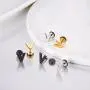 Initial Letter Earrings for Men Women, A-Z Cool Stud Earrings, Stainless Steel, Surgical Hypoallergenic Initial Letter Earrings for Men Women, A-Z Cool Stud Earrings, Stainless Steel, Surgical Hypoallergenic