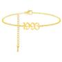 Birth Year Anklet 14K Gold Ankle Bracelets for Women 1985 to 2005 Year Anklet Stainless Steel Anklet for Women, Adjustable Dainty Beach Foot Jewelry Anniversary Birthday Gift