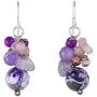 NOVICA Multi-Gem Quartz .925 Sterling Silver Cluster Earrings, Lovely Blend in Purple NOVICA Multi-Gem Quartz .925 Sterling Silver Cluster Earrings, Lovely Blend in Purple