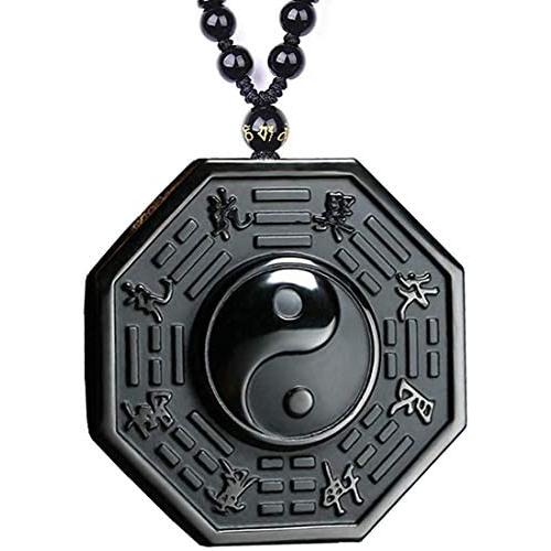 Handmade natural obsidian auspicious wealthy mother elephant jade pendant necklace