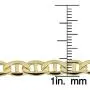 Kooljewelry Mens 14k Yellow Gold Filled Heavyweight 5.8 mm Mariner Link Chain Necklace