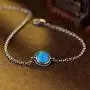 Agvana Turquoise Bracelet Sterling Silver Created Blue Turquoise Bracelet December Birthstone Jewelry Christmas Gifts for Women Teen Girls Mom Grandma Wife Daughter, Adjustable Chain 6.7+1.6 Agvana Turquoise Bracelet Sterling Silver Created Blue Turquoise Bracelet December Birthstone Jewelry Christmas Gifts for Women Teen Girls Mom Grandma Wife Daughter, Adjustable Chain 6.7+1.6