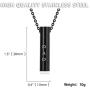 Molike Mom Dad Stainless Steel Urn Necklaces for Women Men Cremation Pendant Necklace for Memorial Ashes