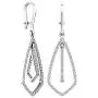 Dazzlingrock Collection 0.30 Carat (ctw) 14K Gold Round White Diamond Ladies Kite Shape Dangling Drop Earrings 1/3 CT