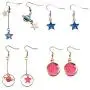 Moon Star Earrings Dangle Earth Planet Asymmetrical Drop Earrings Astronaut Stud Earrings Jewelry for Women Girls Moon Star Earrings Dangle Earth Planet Asymmetrical Drop Earrings Astronaut Stud Earrings Jewelry for Women Girls