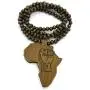 Shiny Jewelers USA Mens Wood Africa MAP FIST African Power Unity Wooden Bead Chain Necklace Shiny Jewelers USA Mens Wood Africa MAP FIST African Power Unity Wooden Bead Chain Necklace