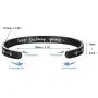 Albeads Personalized Custom Cuff Bracelets for Women Funny Inspirational Gifts for Her Sister to Sister Jewelry Mantra Cuff Bangle