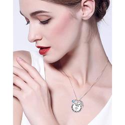 925 Sterling Silver Faith Hope Religious Jewelry Cross Necklace With God All Things Are Possible Inspirational for Women Girls Teens