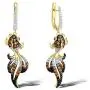 Santuzza 925 Sterling Silver Gold Fish Drop Dangling Earrings Fashion Jewelry Santuzza 925 Sterling Silver Gold Fish Drop Dangling Earrings Fashion Jewelry