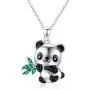 CHENGHONG Panda Necklace for Women Girls 925 Sterling Silver Cute Panda Stuffed Animal Pendant Necklace Panda Bear Gifts Christmas Jewelry CHENGHONG Panda Necklace for Women Girls 925 Sterling Silver Cute Panda Stuffed Animal Pendant Necklace Panda Bear Gifts Christmas Jewelry