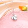 Cremation Jewelry 925 Sterling Silver Heart with Seagulls Memorial Urn Ashes Keepsake Cylinder Necklace Pendant Engraved Always in my heart