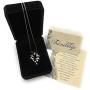 Smiling Wisdom - Vine Leaf Necklace Friendship Gift Set - A Reason Season Lifetime Friend Heartfelt Message - Unique Appreciation Gifts For Encouraging Her Women Best BFF - Platinum Plated - Silver